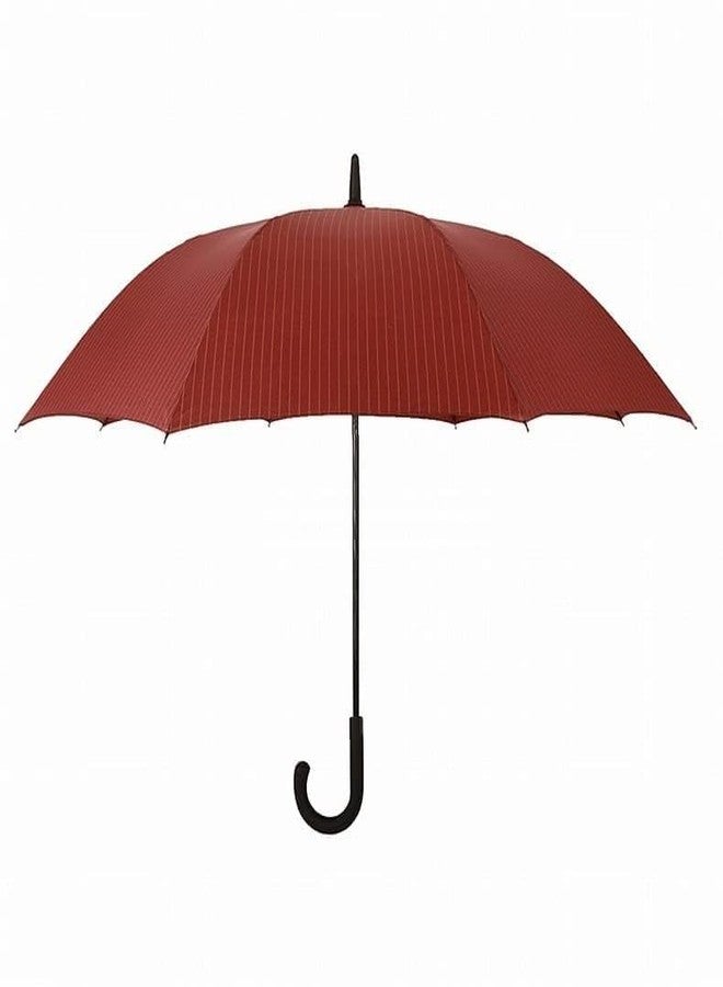 VIKIJO Golf Umbrella, automatically open large umbrella with Non-Slip Handle, windproof and rainproof, Oversize Rain Umbrella with Double Canopy Vented Stick Umbrella (Red) - Image 1